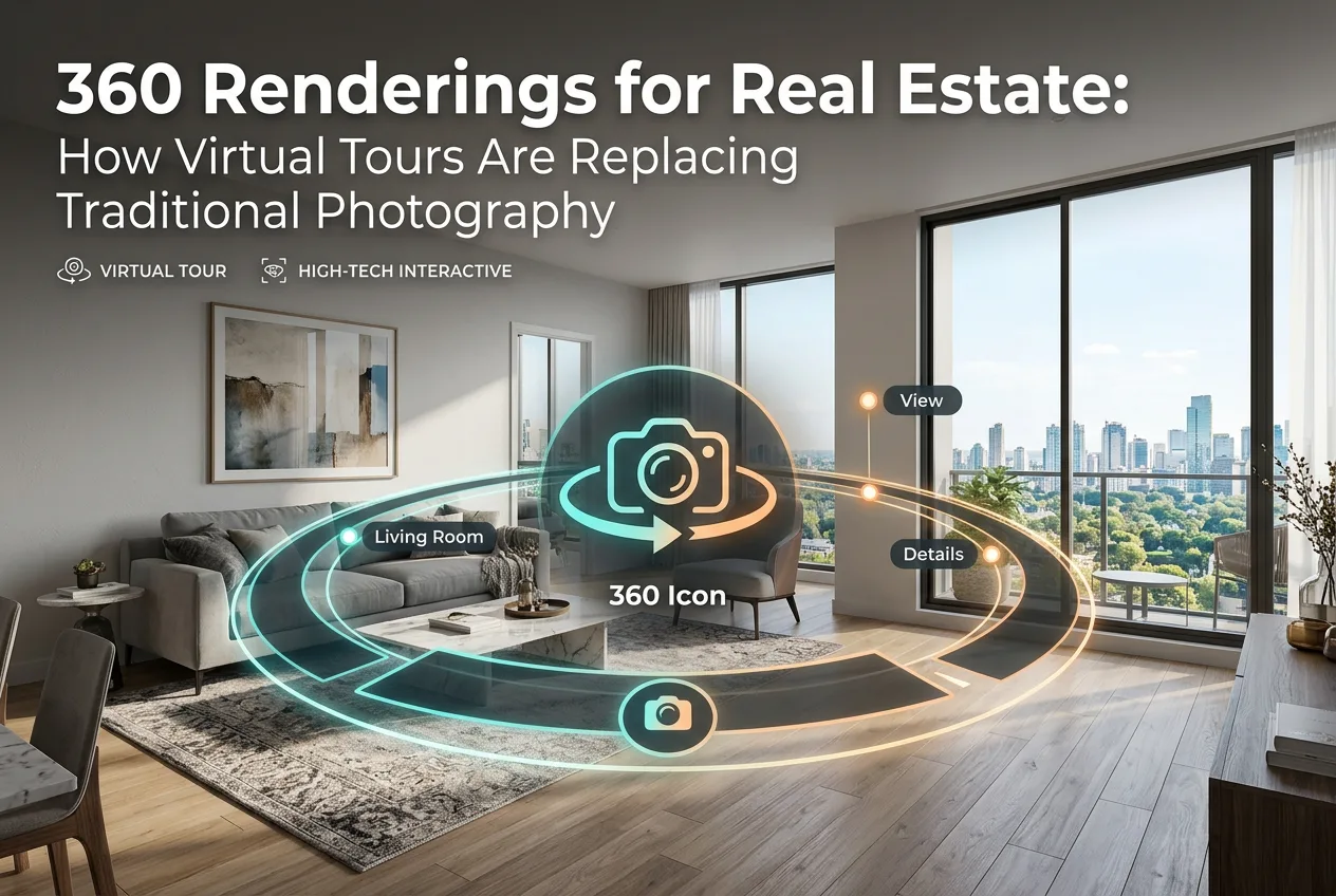 360 Renderings for Real Estate: How Virtual Tours Are Replacing Traditional Photography