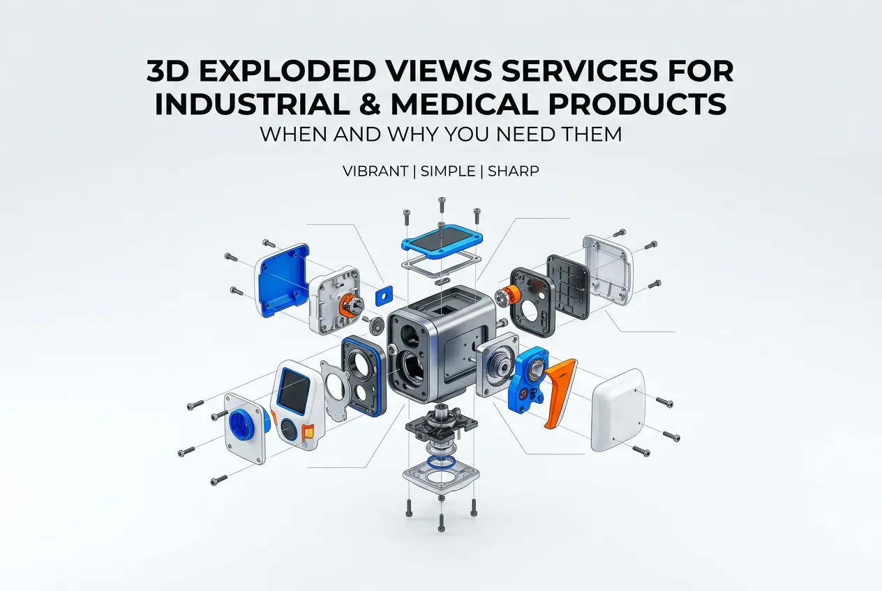 3D Exploded Views Services for Industrial and Medical Products: When and Why You Need Them