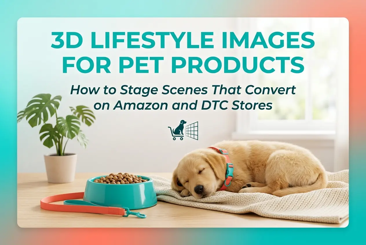 3D Lifestyle Images for Pet Products: How to Stage Scenes That Convert on Amazon and DTC Stores
