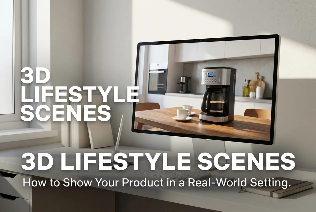 3D Lifestyle Scenes: How to Show Your Product in a Real-World Setting