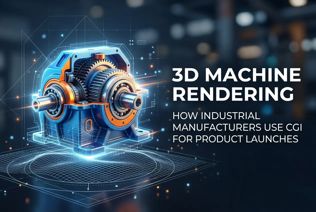 3D Machine Rendering: How Industrial Manufacturers Use CGI for Product Launches