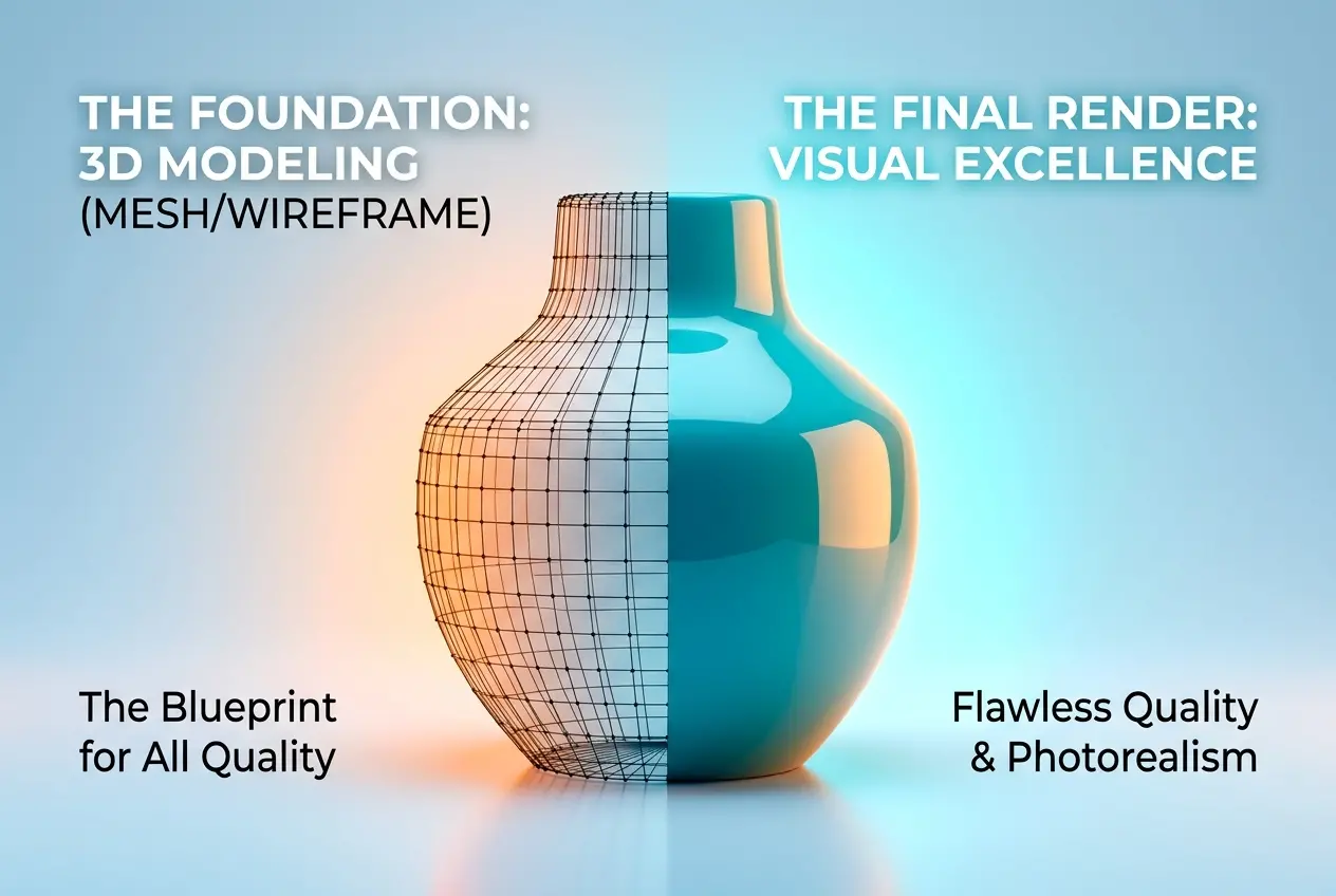 3D Product Modeling and Rendering Services: How the Modeling Stage Determines the Quality of Every Final Image