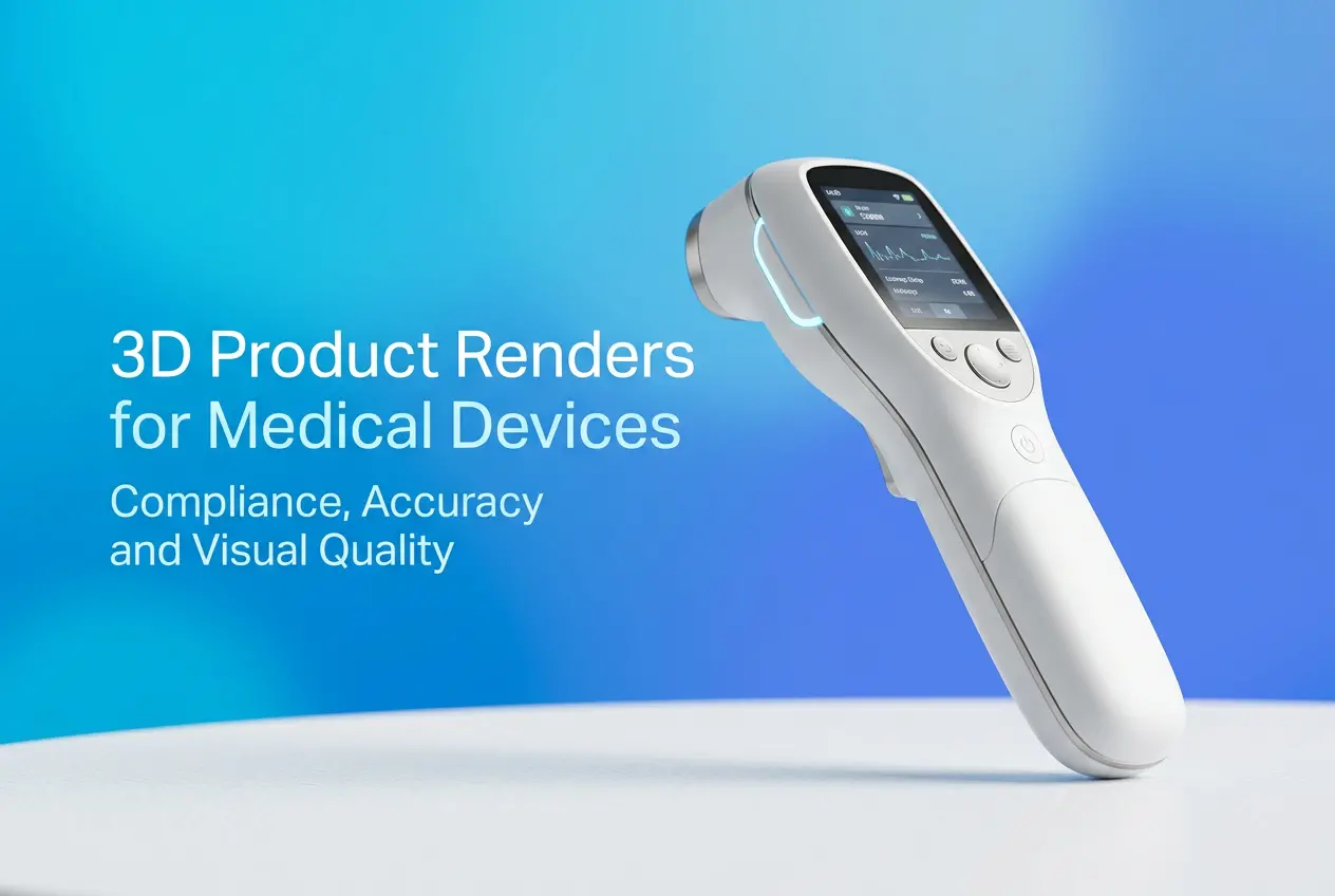 3D Product Renders for Medical Devices: Compliance, Accuracy and Visual Quality