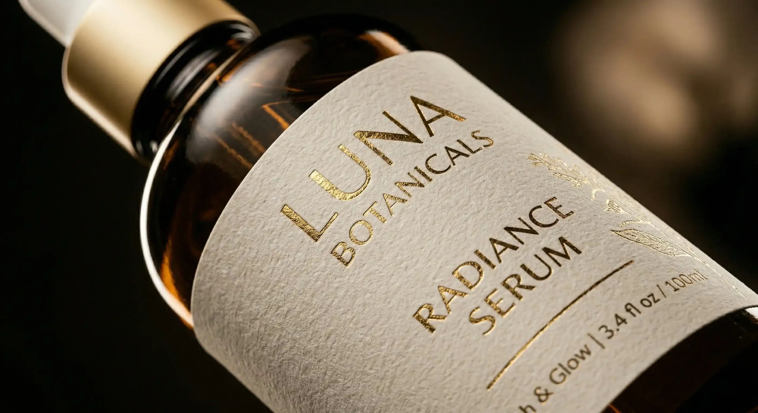 Closeup detail shot Image of Luna Botanicals Serum