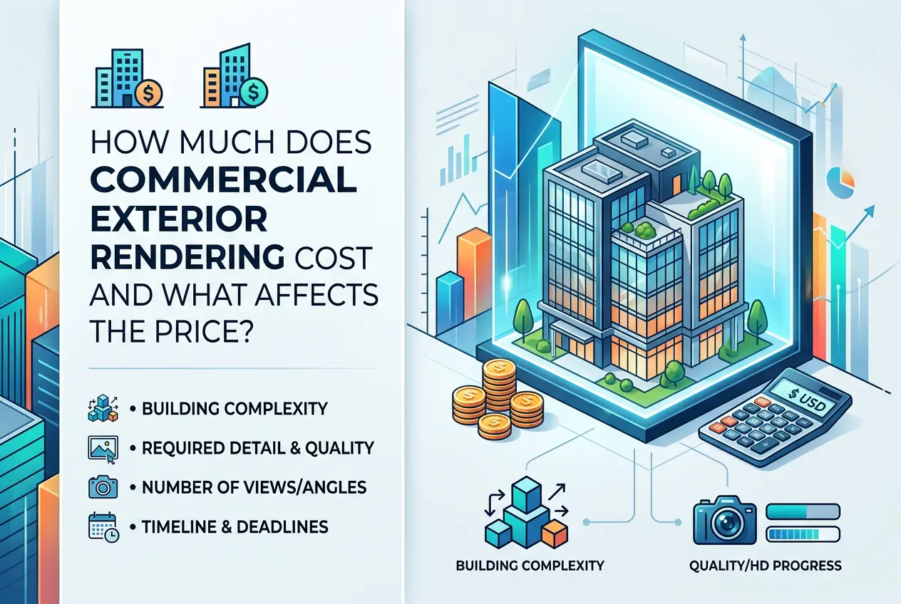 How Much Does Commercial Exterior Rendering Cost and What Affects the Price?