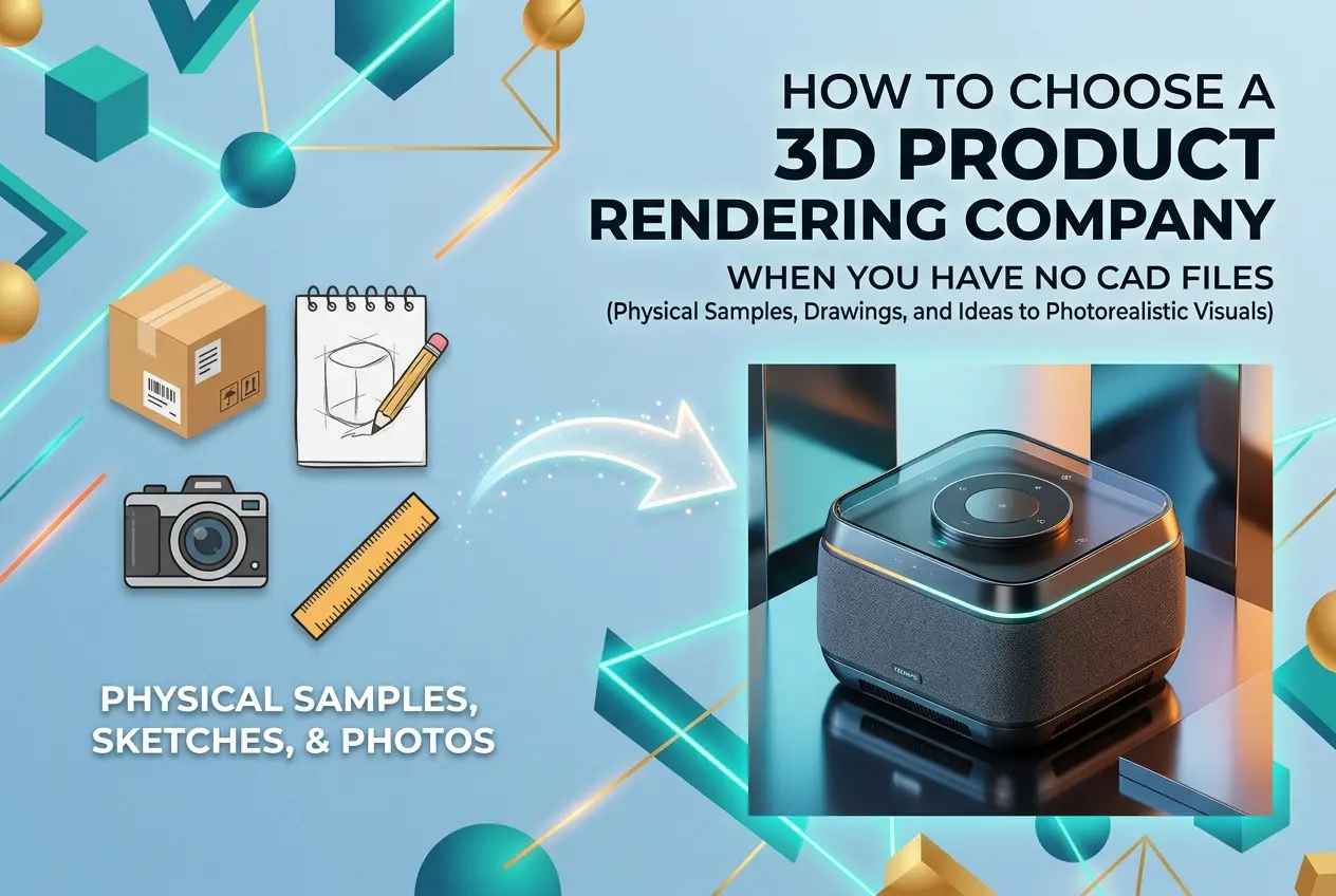 How to Choose a 3D Product Rendering Company When You Have No CAD Files