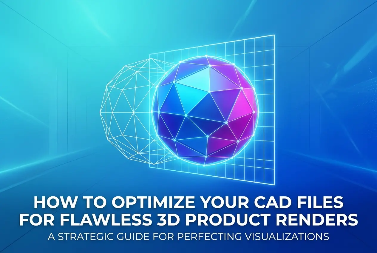 3D render demonstrating optimized CAD file structure for flawless product visualizations — How to Optimize Your CAD Files f