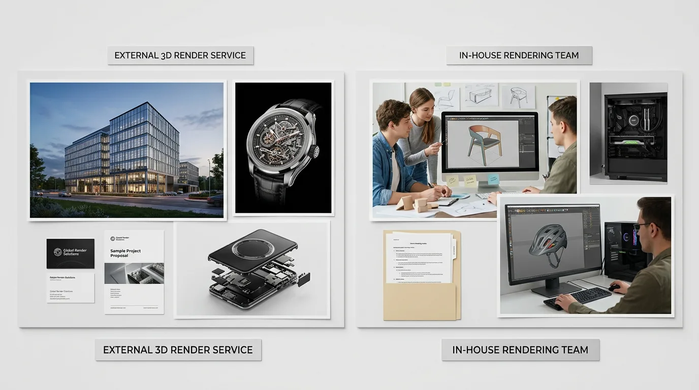 Real Examples: How Different Businesses Approach This — 3D Render Service vs In-House Rendering: Which Makes More Sense for Your Business?