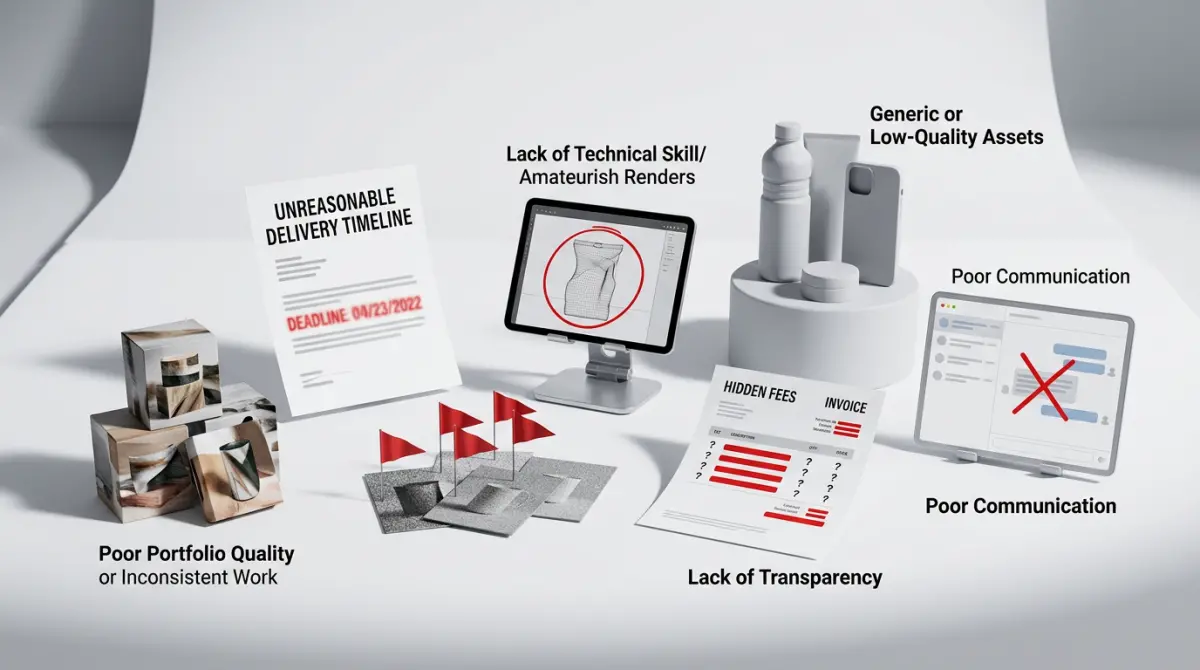 Red Flags to Watch For — How to Choose the Best 3D Product Rendering Company for Amazon and Ecommerce