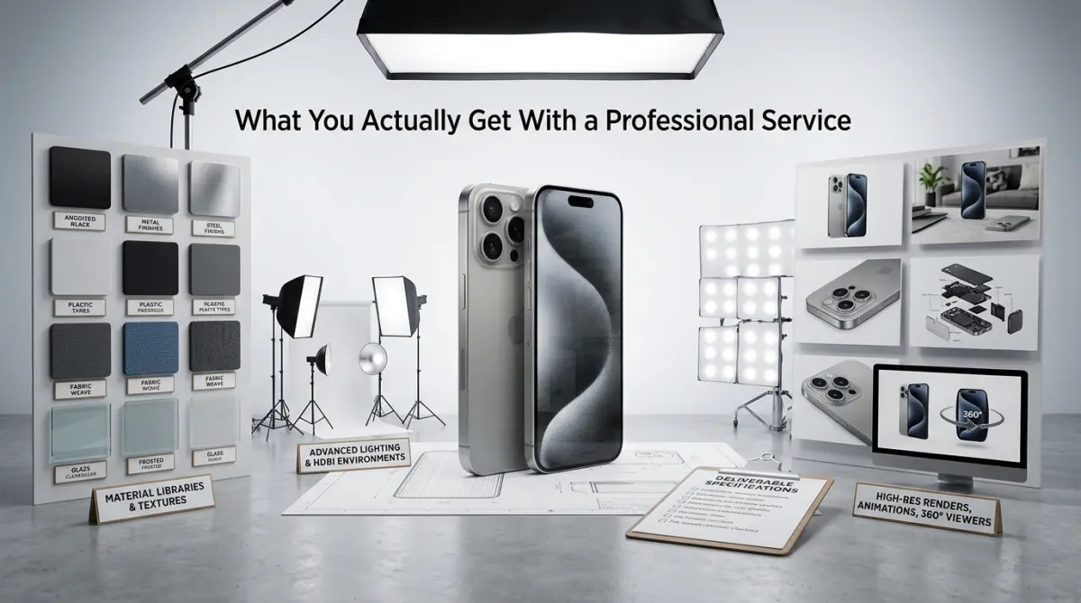 What You Actually Get With a Professional Service — 3D Product Visualisation Services Explained: What You Get, How It Works, and How to Choose a Provider