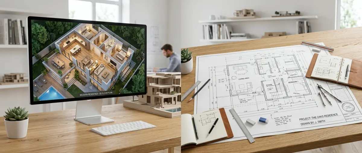 When Blueprints Still Have a Place — 3D Floor Plan Visualization vs Traditional Blueprints: Which Sells Properties Faster?